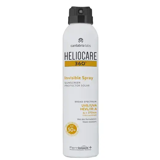 „Cantabria Labs“, „Heliocare 360º“, drėkinamasis, apsaugantis nuo UV spindulių, apsauginis nuo saulės purškiklis, SPF50+, 200 ml