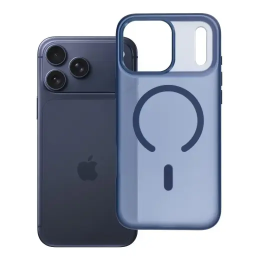 Case for iPhone 17 Pro Max / 18 Pro Max Flexline Mag Cover compatible with MagSafe navy blue