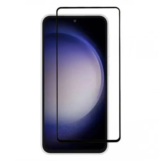 Fusion pilnam ekrānam aizsargstikls telefonam Samsung Galaxy S23 FE melns