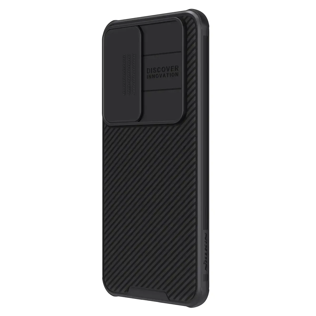 Nillkin CamShield PRO telefoni ümbris Samsung Galaxy S24 (S921) must (kaamera kaitsega)