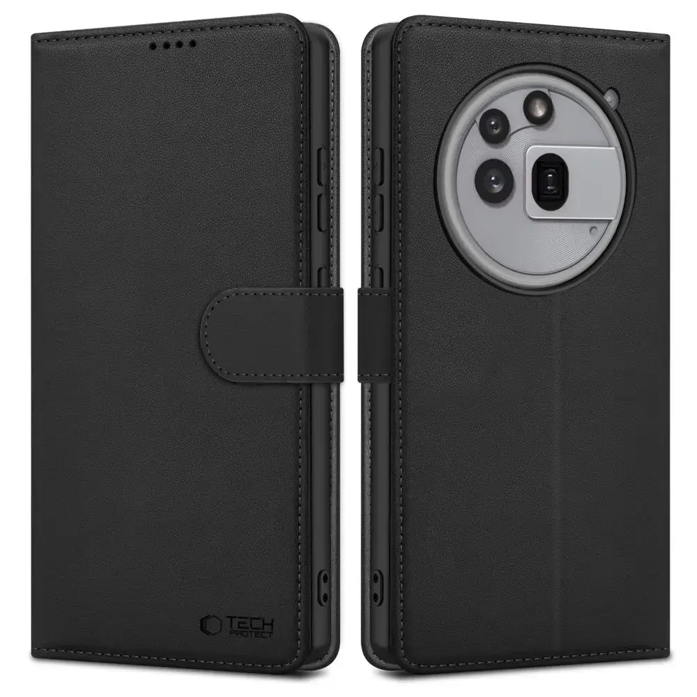 Tech-Protect Wallet telefono dėklas Nothing Phone 3a Pro, juodos spalvos