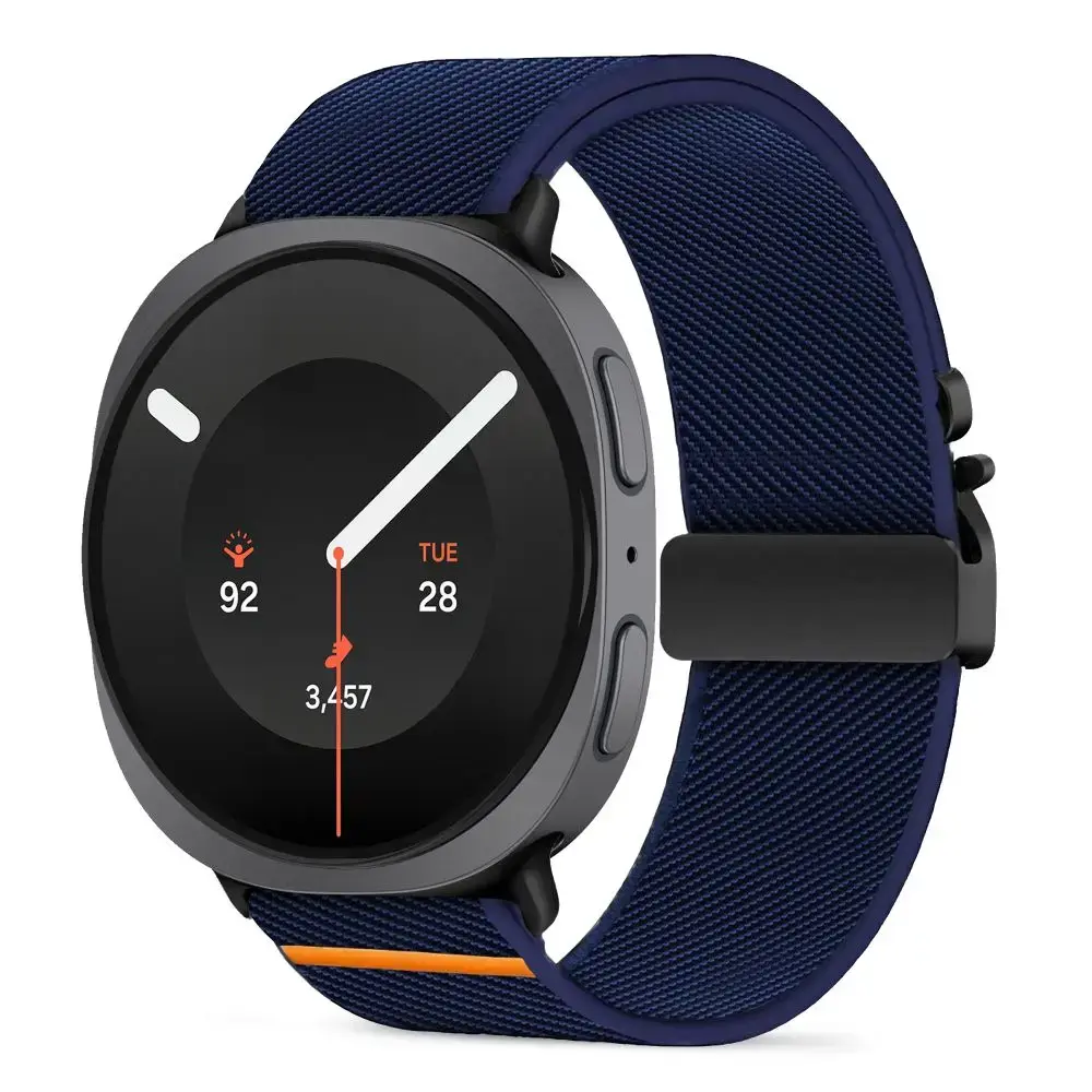 Tech-Protect viedpulksteņa siksniņa priekš Galaxy Watch 8/9/Classic (40/44/46 mm) | neilons | tumši zila