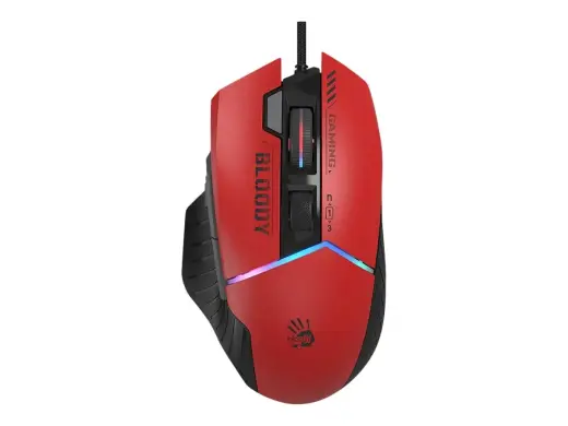 A4TECH Bloody W95 Max wired gaming mouse | RGB | 8 buttons |12000CPI | red with black