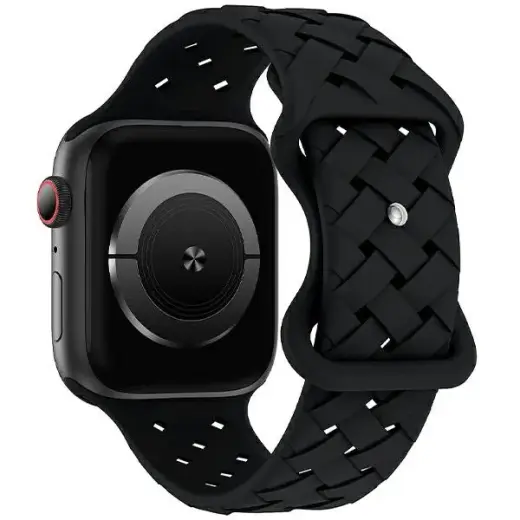 Beline viedpulksteņa siksniņa priekš Apple Watch (38/40/41 mm) | silikons | melna