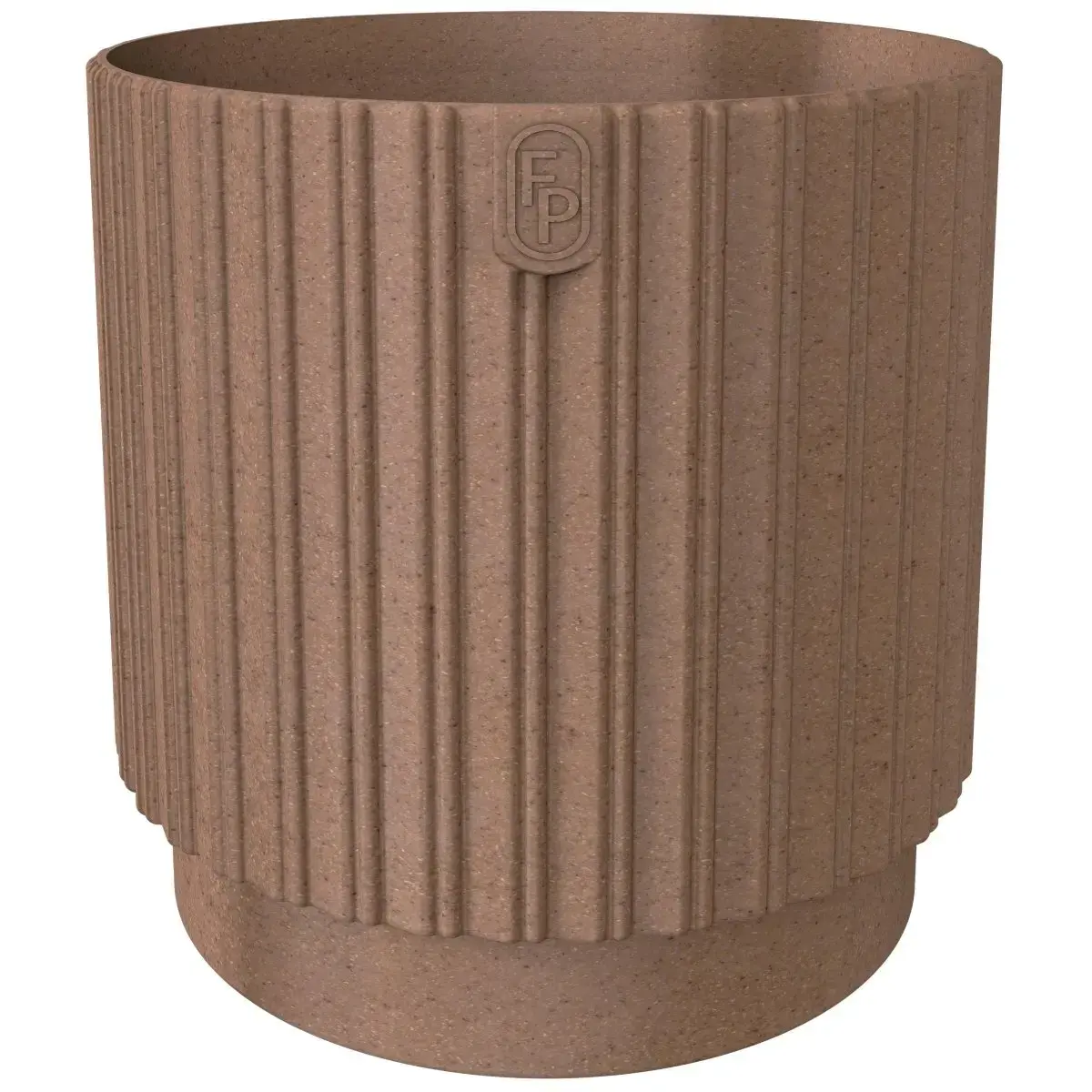 Puķu pods Mika Cyli 14cm, Eco Wood brūns