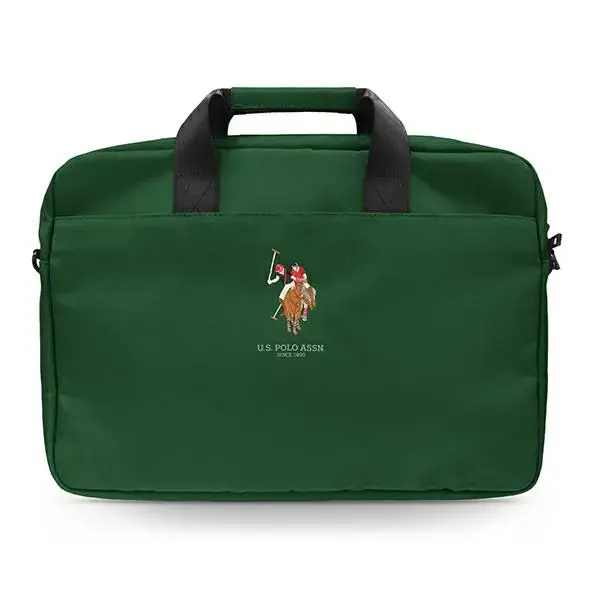 U.S. Polo Assn. Polo Embroidery sülearvutikott 16" roheline