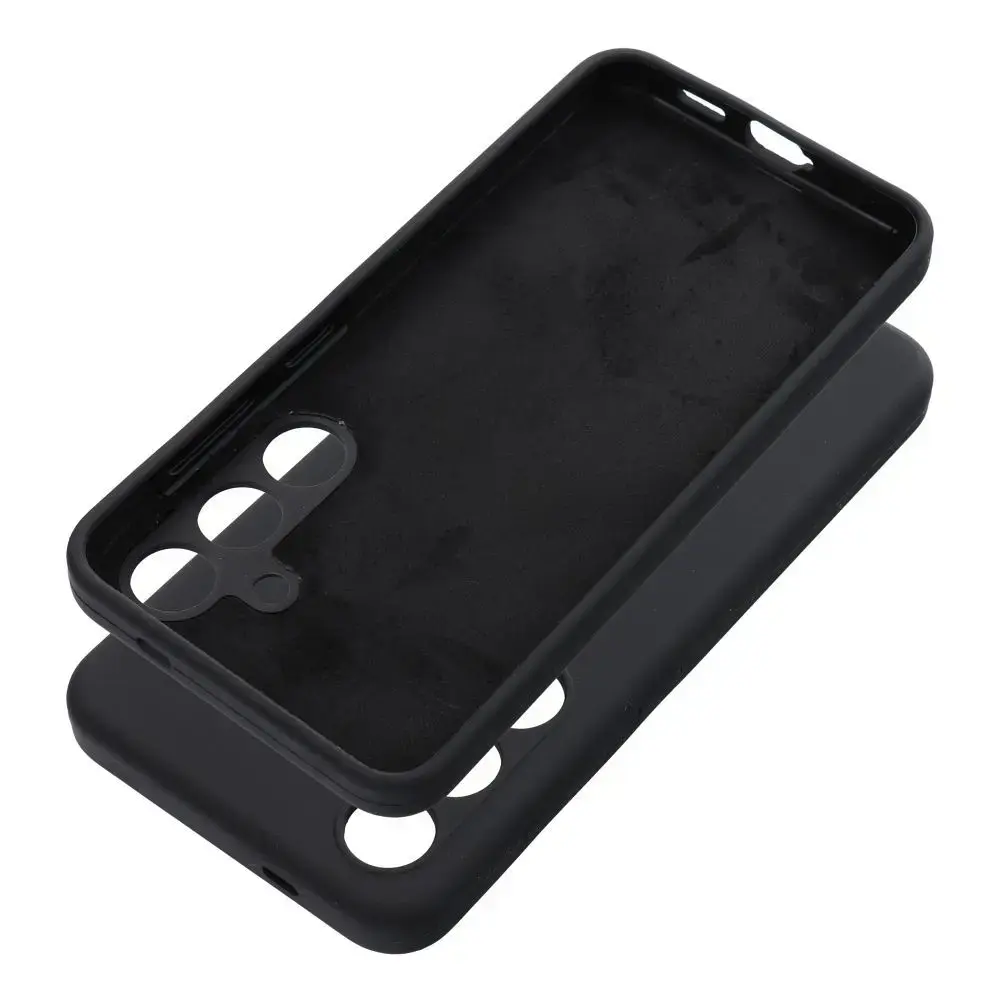 Silicone 2mm telefono dėklas Samsung Galaxy A36 5G (A366) juodas