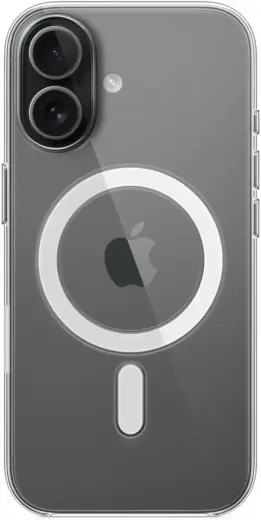 Clear maciņš ar MagSafe atbalstu telefonam iPhone 17 caurspīdīgs