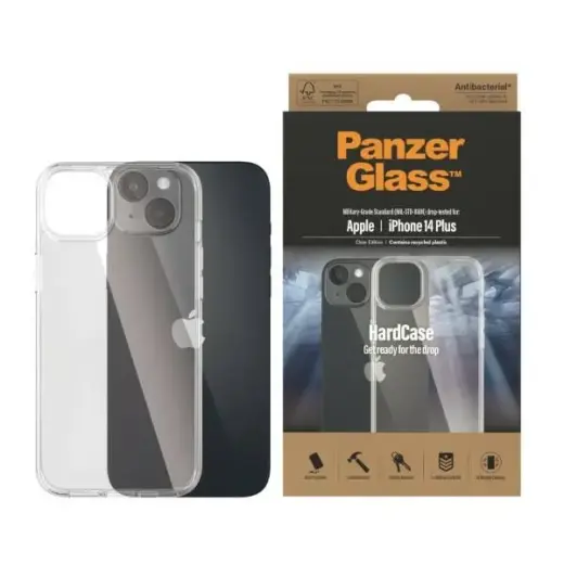 PanzerGlass HardCase maciņš telefonam iPhone 14 Plus caurspīdīgs