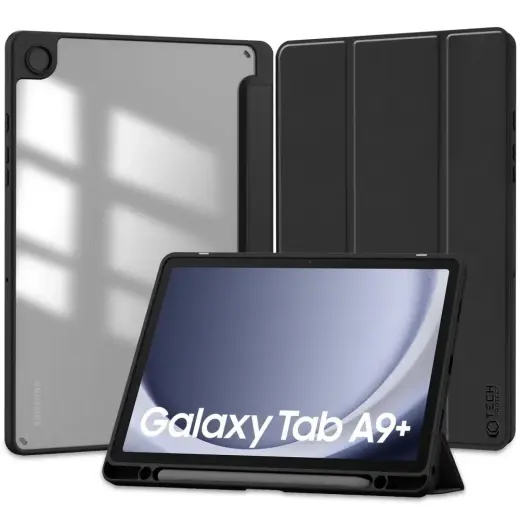 Tech-Protect SC Pen Hybrid planšetdatora maciņš Galaxy Tab A9+ melns