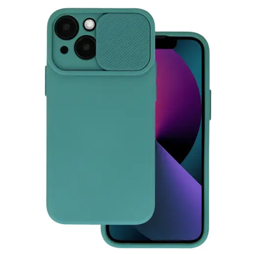 Camshield Soft telefoni ümbris iPhone 14 Pro Max roheline (kaamera kaitsega)