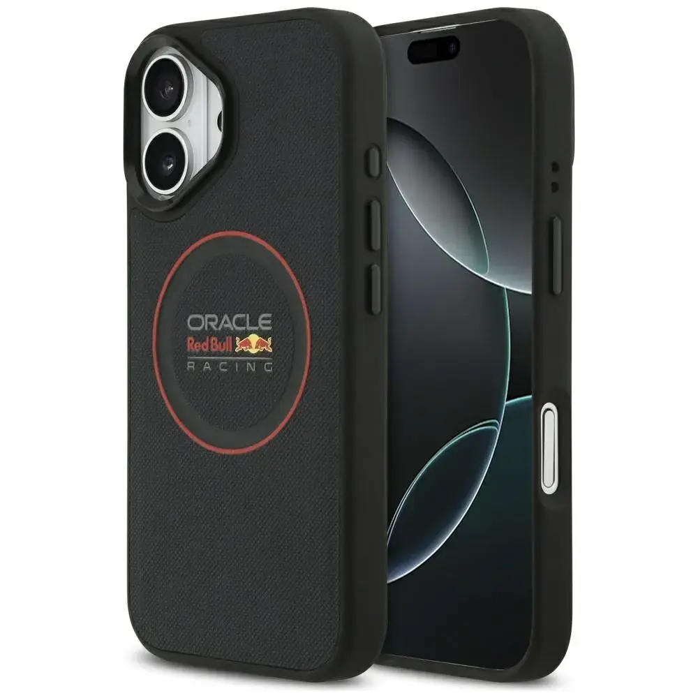 Red Bull Meshed Red Ring & Metal Buttons telefono dėklas su MagSafe palaikymu iPhone 17 tamsiai mėlynas