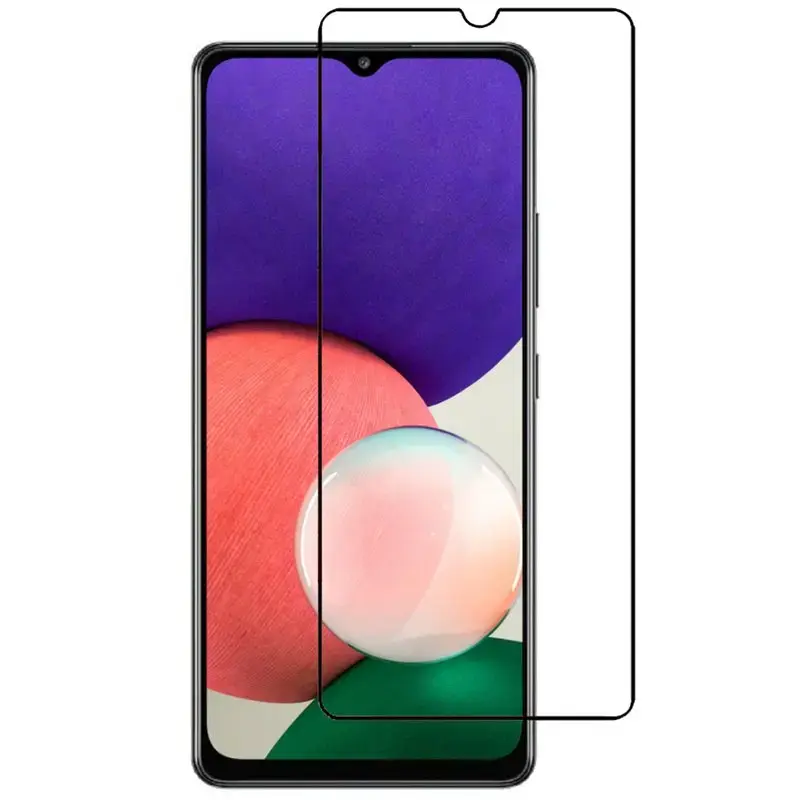 Goodbuy OG aizsargstikls pilnam ekrānam ar rāmiņu telefonam Samsung Galaxy A22 4G | M22 | A32 4G melns