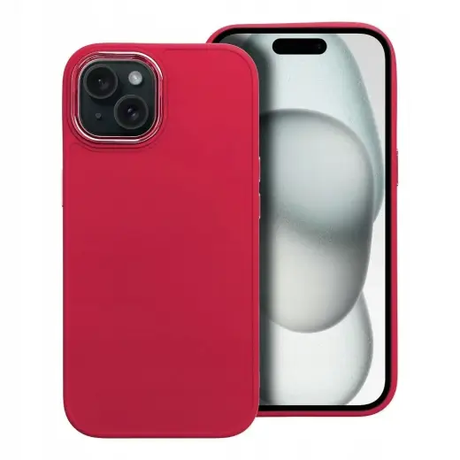 „Fusion Frame“ telefono dėklas, skirtas „iPhone 15 Plus“, raudonas