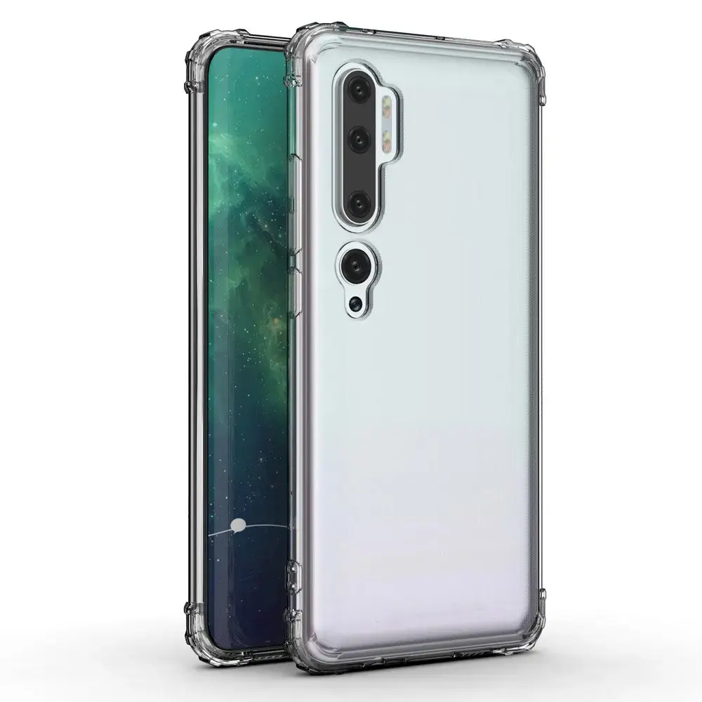 Fusion Anti Shock 0.5 mm maciņš telefonam Xiaomi Mi Note 10 caurspīdīgs