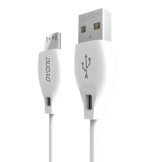 Dudao L4M datu pārraides un uzlādes vads | USB-A uz Micro USB | 12W | 2m | balts