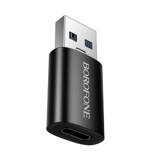 Borofone BV26B adapteris | USB-A į USB-C | juodas