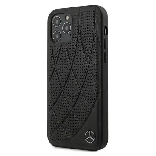 Mercedes MEHCP12MDIQBK Leather Bow telefoni ümbris iPhone 12 | iPhone 12 Pro must