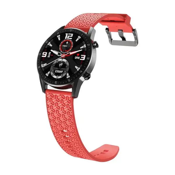 Fusion Accessories Y viedpulksteņa siksniņa priekš Samsung Galaxy Watch (46 mm) | silikons | sarkana