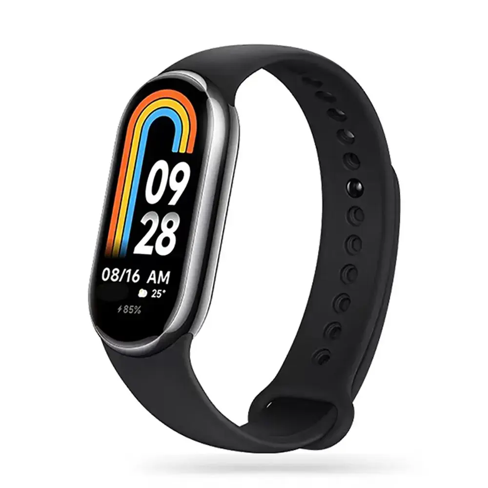 Tech-Protect Iconband viedpulksteņa siksniņa priekš Xiaomi Mi Band 8/9 NFC | silikons | melna