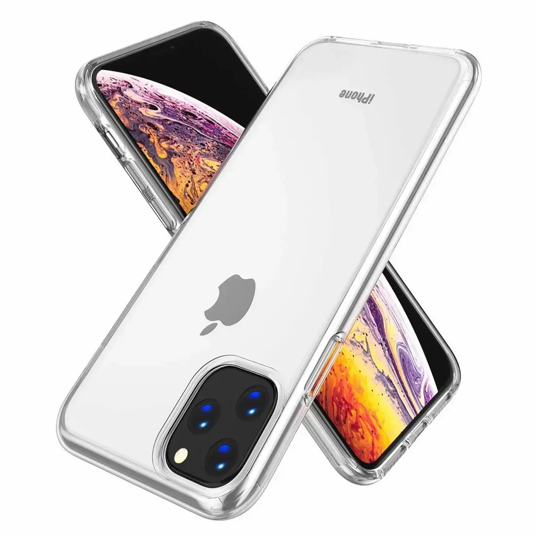 Fusion Ultra Back Case 1 mm Izturīgs Silikona Aizsargapvalks Priekš Apple iPhone 11 Caurspīdīgs