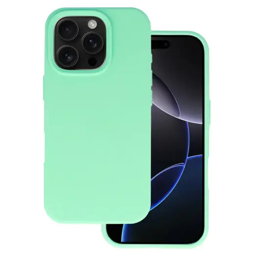 Silicone Lite telefoni ümbris iPhone 16 Pro roheline
