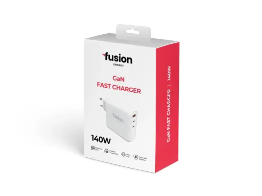 Fusion Energy lādētājs | lādētājs | 140 W | USB-C, USB-A | balts