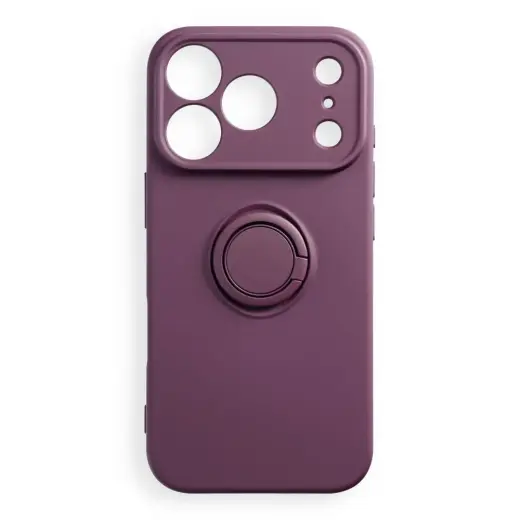 Silicone Ring чехол с подставкой для телефона iPhone 17 Pro | iPhone 18 Pro красный