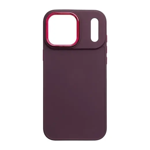 Case for iPhone 17 Pro Max / 18 Pro Max Frame dark cherry