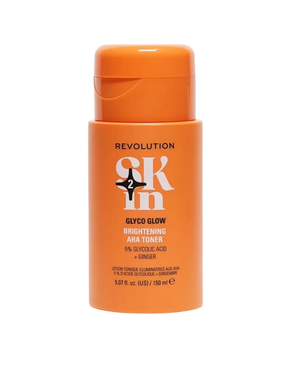 Revolution Skincare, Glyco Glow, 5% Glycolic Acid & Ginger, Brightening, Tonic Lotion, For Face, 150 ml