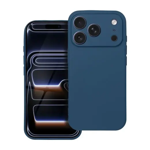 Soft telefono dėklas iPhone 17 Pro tamsiai mėlynas