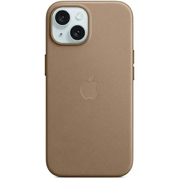 APPLE iPhone 15 FineWoven Case with MagSafe - Taupe