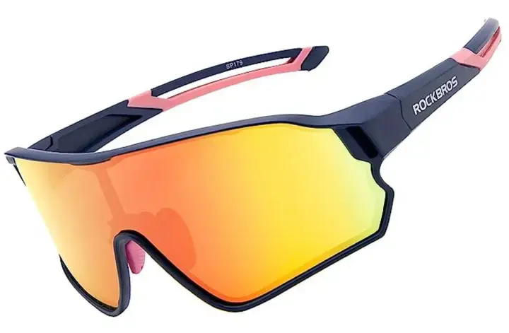 Rockbros 10134PL polarizing cycling glasses - blue|pink