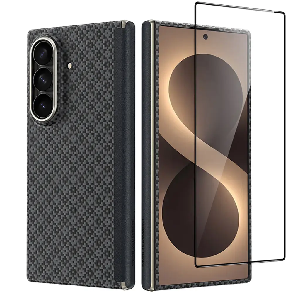 Benks Magnetic Armor Grid Air Grand Combo telefono dėklas su MagSafe palaikymu Samsung Galaxy Z Fold 8 Ultra (F976) juodas