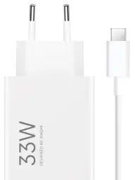 Xiaomi MDY-16-EF tīkla lādētājs | 33W | USB-A, USB-C | ar USB-C vadu | balts