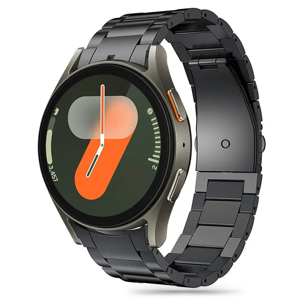 Tech-Protect Stainless ремешок для умных часов Samsung Galaxy Watch 4/5/5 Pro/6/7/FE | из нержавеющей стали | чёрный