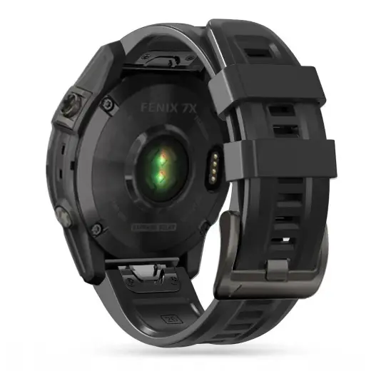 Tech-Protect IconBand viedpulksteņa siksniņa priekš Garmin Fenix 3HR/5X/5X Plus/6X/6X Pro/7X | silikons | melna