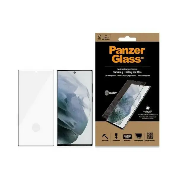 PanzerGlass Ultra-Wide Fit Fingerprint grūdintas stiklas telefonui Samsung Galaxy S22 Ultra 5G