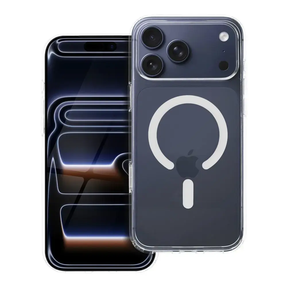 Case for iPhone 17 Pro Max / 18 Pro Max Forcell F-Protect Clear Hybrid Premium compatible with Magsafe transparent