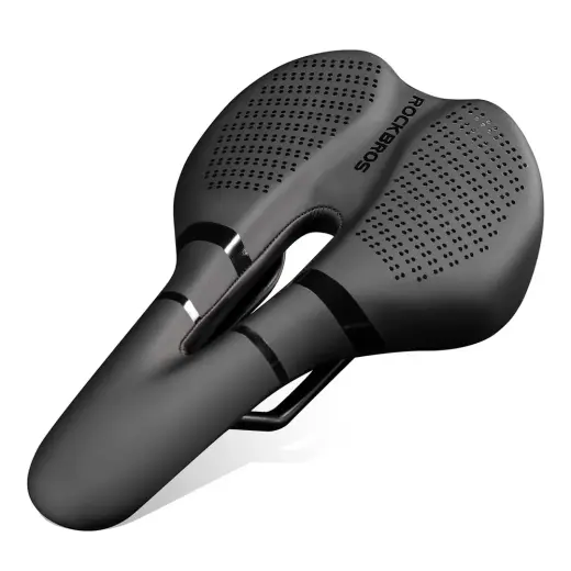 Rockbros 8182 city bicycle saddle, comfortable, anatomical - black