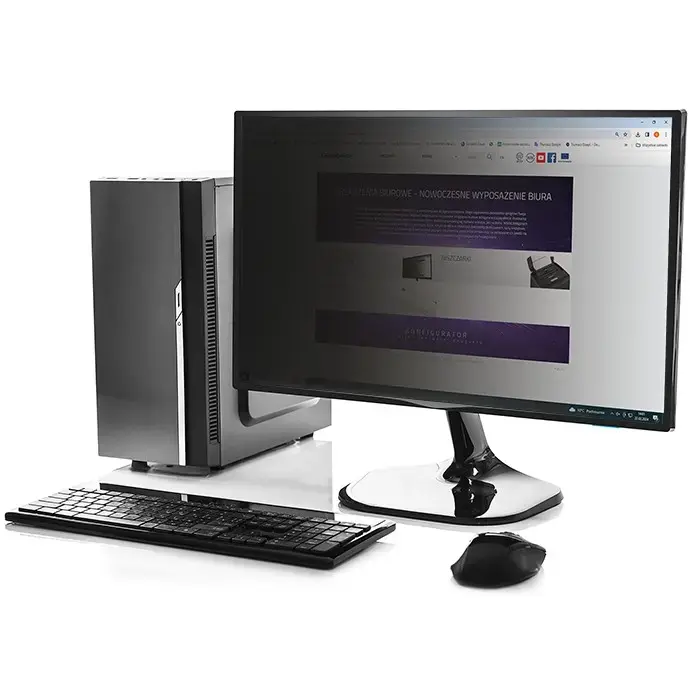 Qoltec Privacy filter 23.8" | 16:9 | Eye protection | Panoramic