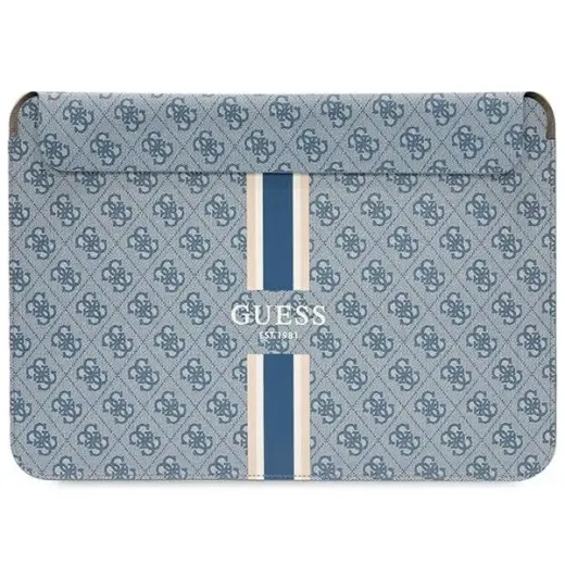 Guess 4G Printed Stripes portatīvā datora maciņš 14" zils