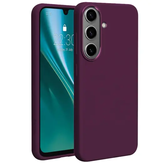 Etteri Silicone чехол с поддержкой MagSafe для телефона Samsung Galaxy A57 (A576) красный