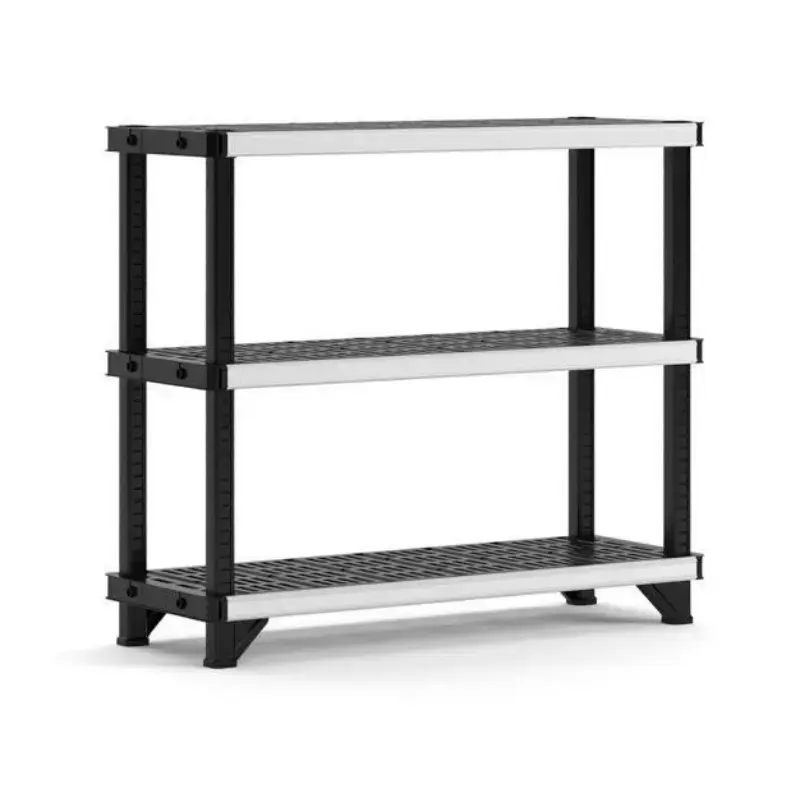3 līmeņu plaukts Fused 122,1x45,7x105,8cm melns