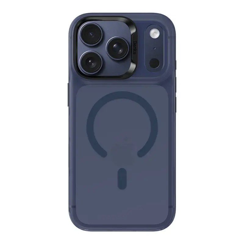 Benks Lucid Armor telefono dėklas iPhone 17 Pro mėlynas