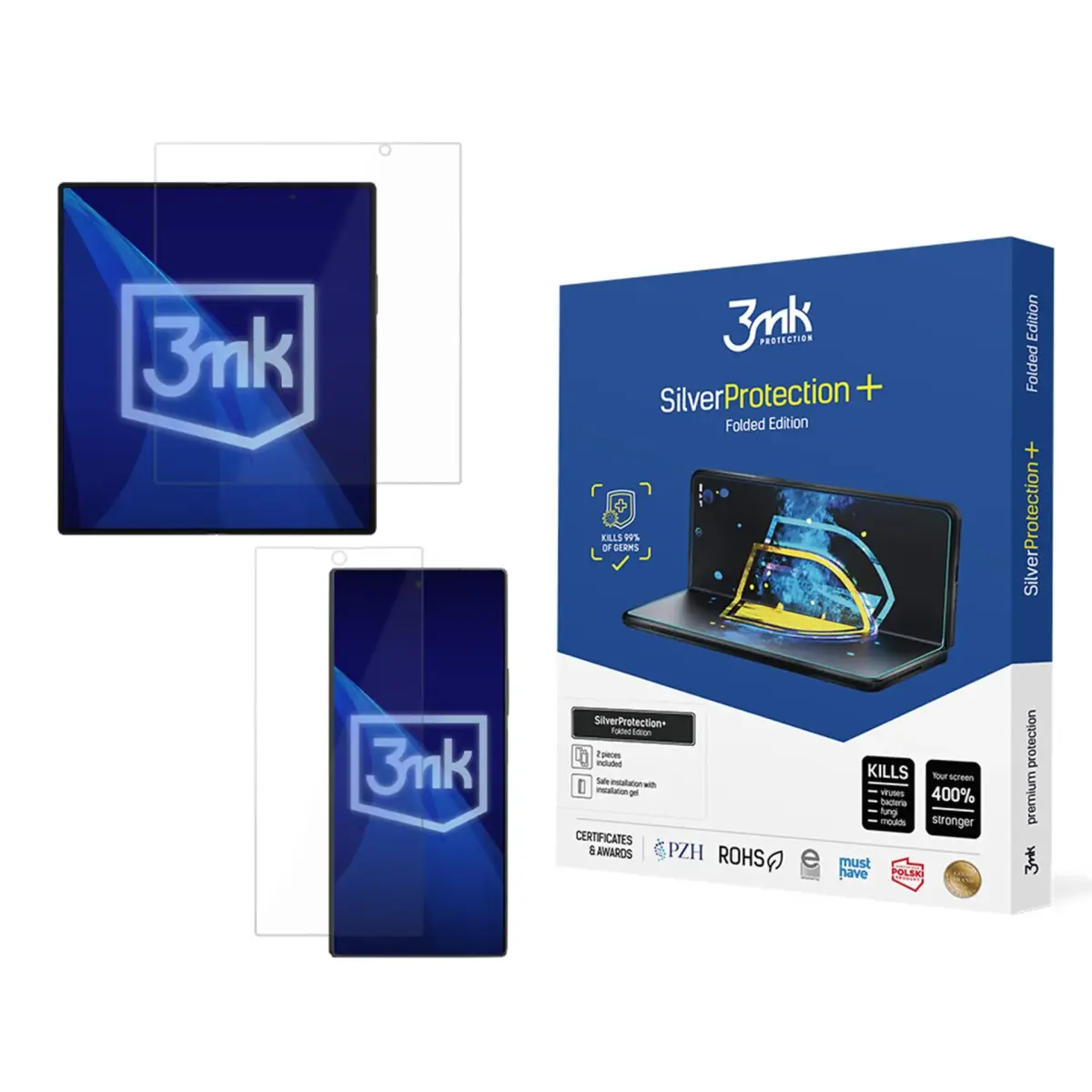 3mk SilverProtection+ Folded Edition aizsargplēve telefona ekrānam Samsung Galaxy Z Fold Special Edition (F958)