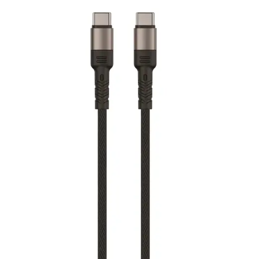 Setty KSL-02 провод для передачи данных и зарядки | USB-C на USB-C | 100W | 1m | черный