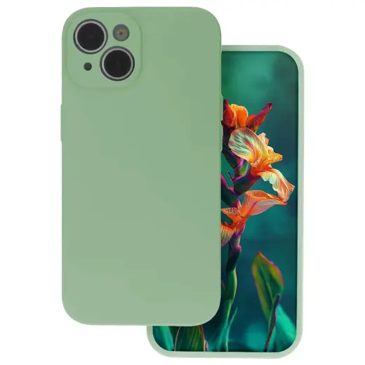 Silicon telefono dėklas iPhone 17 žalias