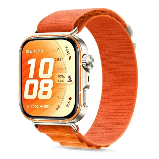 Tech-Protect Nylon Pro viedpulksteņa siksniņa priekš Huawei Watch Fit 3/4/4 Pro/5/5 Pro | neilons | oranža