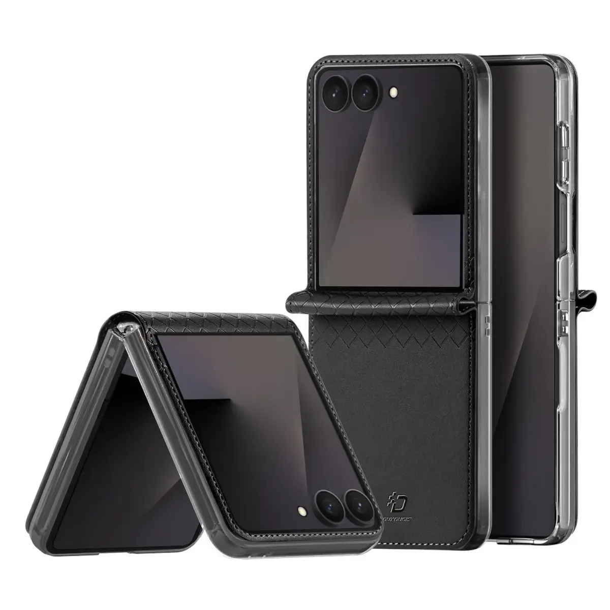 Dux Ducis Bril knyginio tipo telefono dėklas Samsung Galaxy Z Flip 8 (F776) juodas